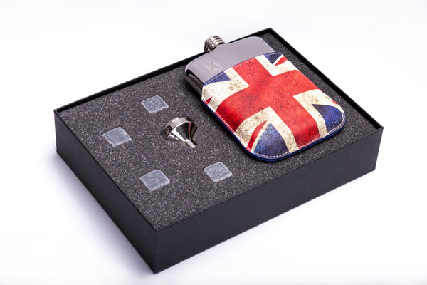 Silver Union Jack Label Gift Set